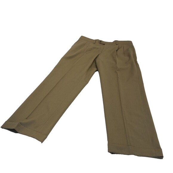 Lauren Ralph Lauren Pants Mens 34X30 Beige Dress pant Pleated Front‎ Mid Rise - Picture 1 of 15